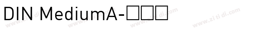 DIN MediumA字体转换